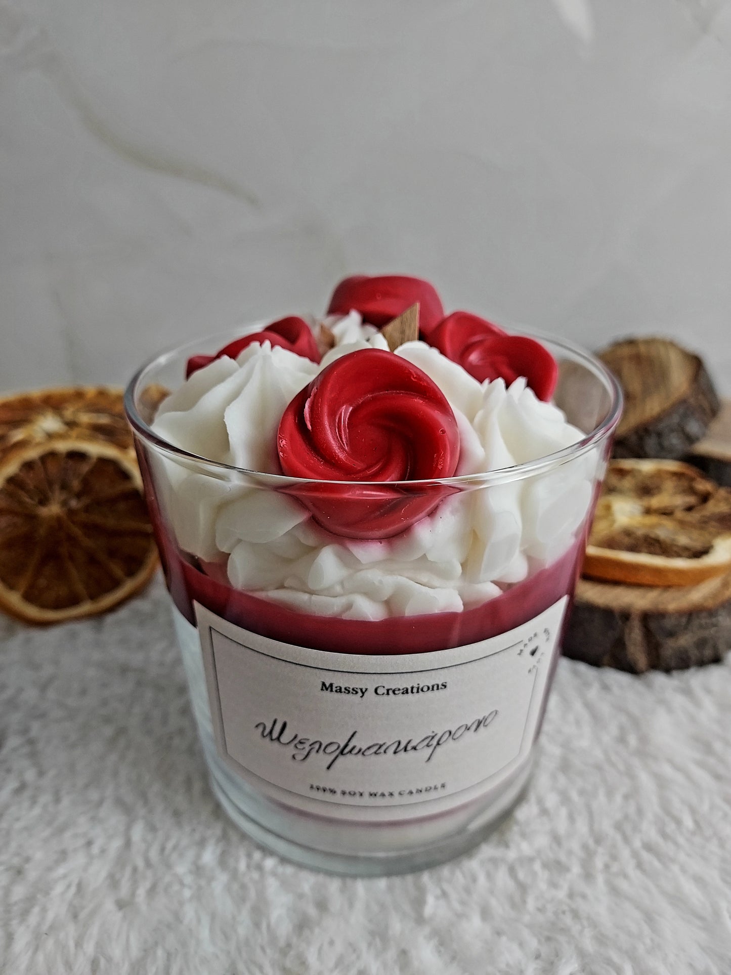 Red Mousse Μελομακάρονο