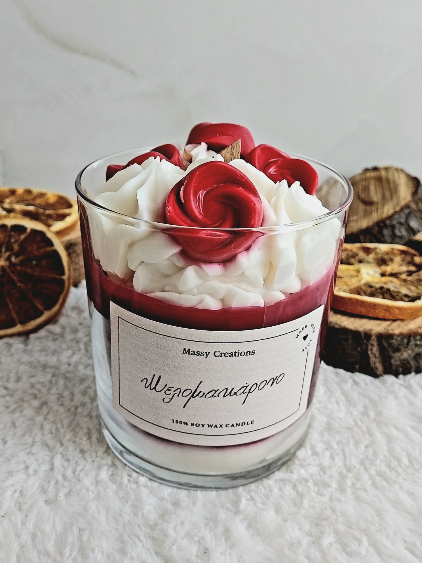 Red Mousse Μελομακάρονο