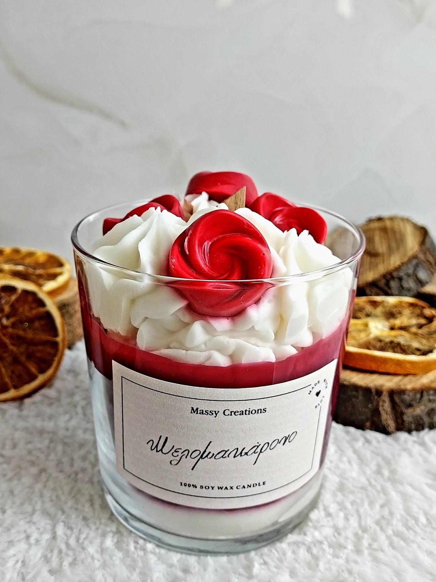 Red Mousse Μελομακάρονο